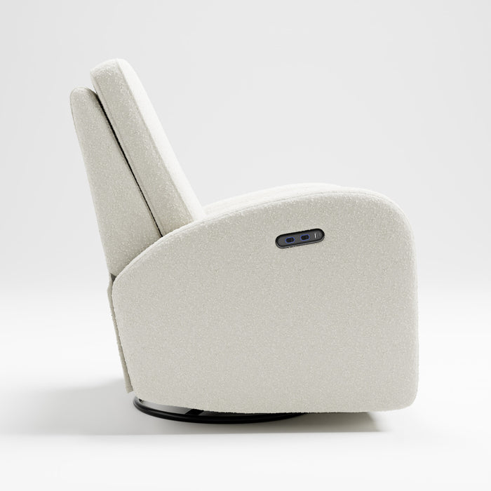Storkcraft Santa Monica Power Recliner - Ivory Boucle