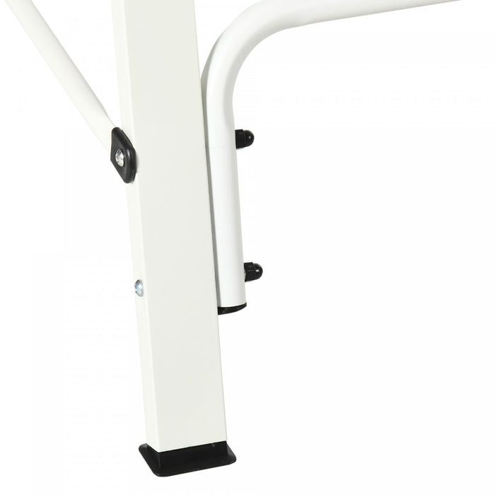 Outsunny Swing Stand, Metal Swing Frame, 528 Lbs Weight Capacity, White