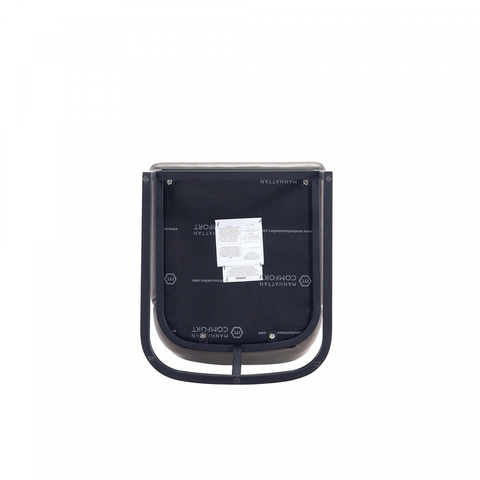 Serena Modern Metal Upholstered Counter Stool in Taupe - Set of 3 Bar Stool