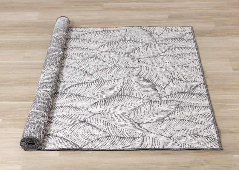 Brooke Leaf Pattern Outdoor Area Rug - 7'10\" x 11'2\"