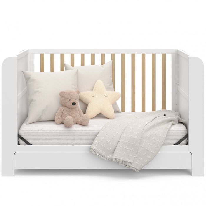 Graco Read with Me Convertible Crib with Drawer - White/Driftwood