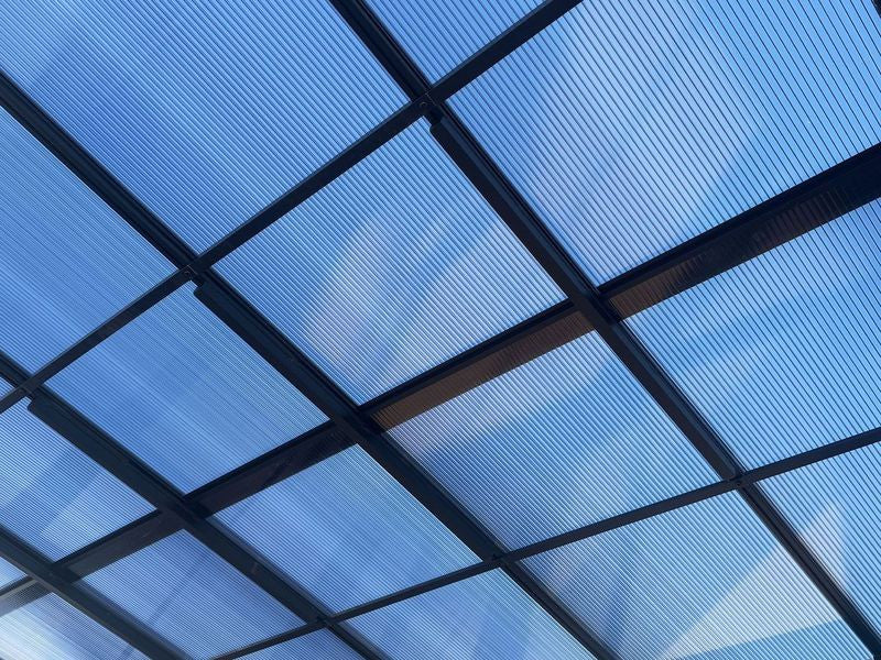 Florence - Wall Mounted Solarium 8x16 Polycarbonate Roof In Black