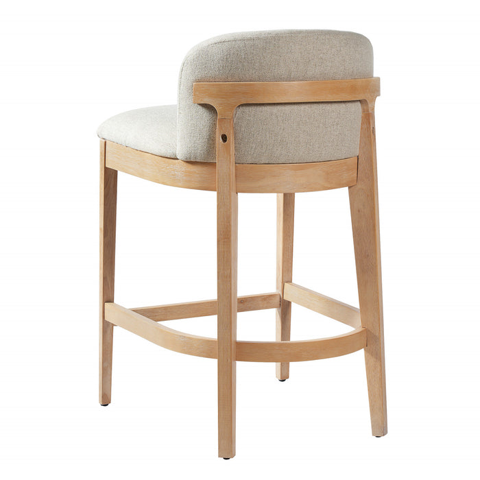 Calista Rubber Wood Counter Stool Set of 2,Natural