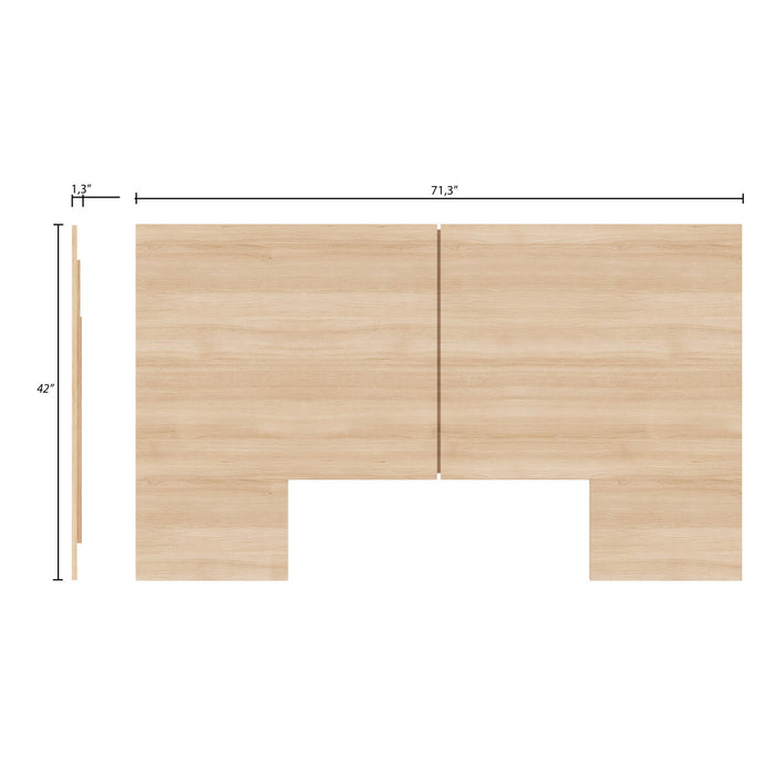 Nordika James Queen Headboard - Natural Blonde Oak