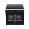 Forno Torino French Door 36 Inch Black Induction Range, 5.36 cu.ft. - FFSIN0950-36BLK Electric Range | Cuisiniere a induction Torino de 36 po avec portes francaises, noire, 5,36 pi³ - FFSIN0950-36BLK