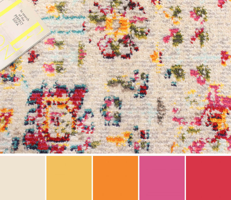 Jasmine Ivory Rug 2'8\" x 8'2\"