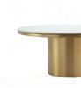 Glenn Modern Glam 2-Piece Coffee Table & End Table Set in Gold Coffee Table Set | Ensemble moderne et glamour Glenn de 2 tables : table basse et table d’appoint, finition or