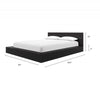 Kanso Low Platform Bed Set King Bed | Kanso Lit a Plateforme Basse avec Tete de Lit