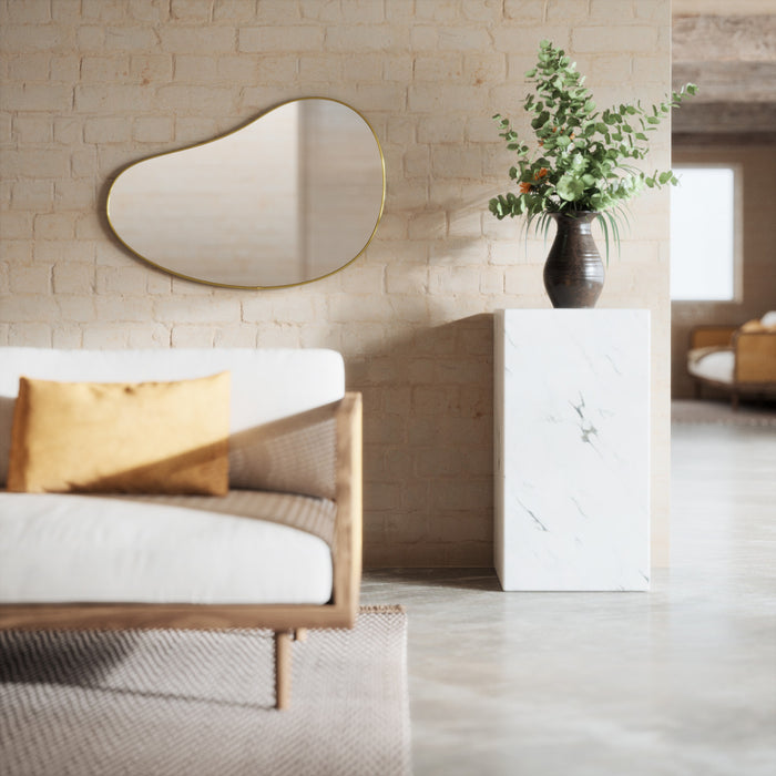 Umbra Hubba Pebble 24\" x 36\" Mirror - Brass