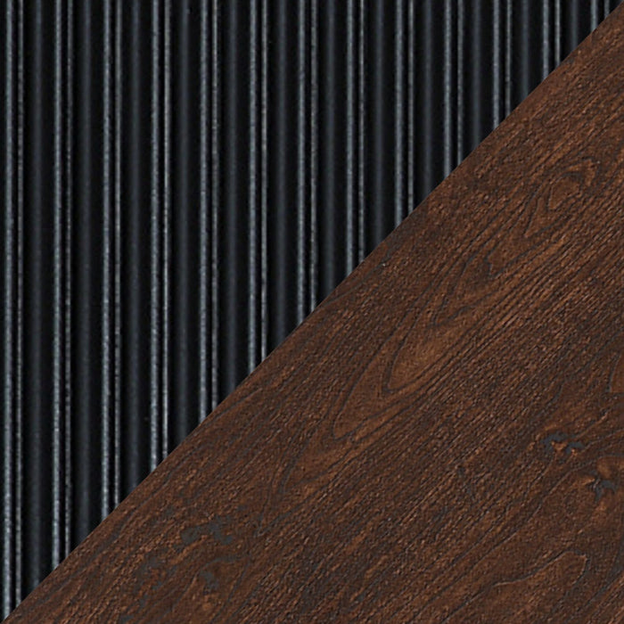 Duane Mid-Century Modern 4-Piece Living Room Set in Black