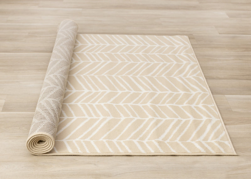 Florence Herringbone Patterned Indoor Area Rug - 4'7\" x 6'7\"