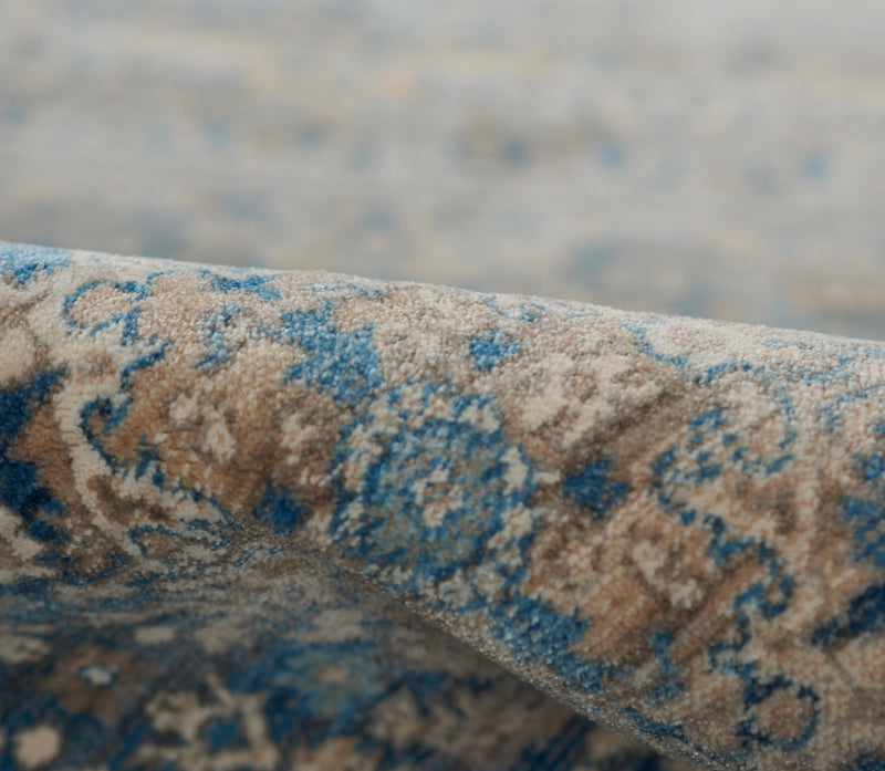 Ariana Traditional 2'6\" x 8'0\" Runner Rug in Blue Indoor Area Rug