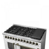Forno Galiano 48" French Door Dual Fuel Range,White, 6.58 cu.ft. Double Ovens-FFSGS6356-48WHT | Cuisiniere a double combustible Galiano de 48 po, blanche, doubles fours de 6,58 pi³ – FFSGS6356-48WHT