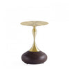 Patchin Modern End Table in Brown and Gold - Set of 2 | Table d’appoint Patchin moderne en brun et or – Lot de 2