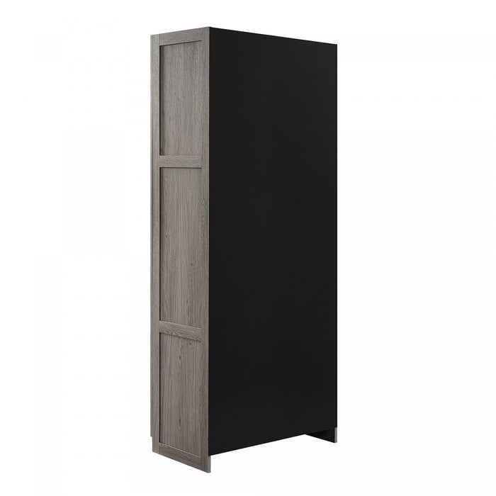 Cornelia Modern 30\" Storage Cabinet in Gray (4-Shelf)
