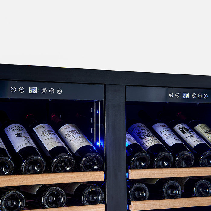 Forno Vernazza 40\"Side-by-Side Dual Zone Wine Cellar, 25.07 cu.ft Capacity, Stainless Steel- FWCDR6642-40S