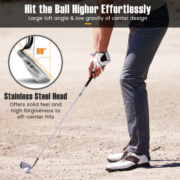 Ultimate Golf Wedge 60 Degree Sand Wedge Lob Wedge High Loft Golf Club Right Handed Silver