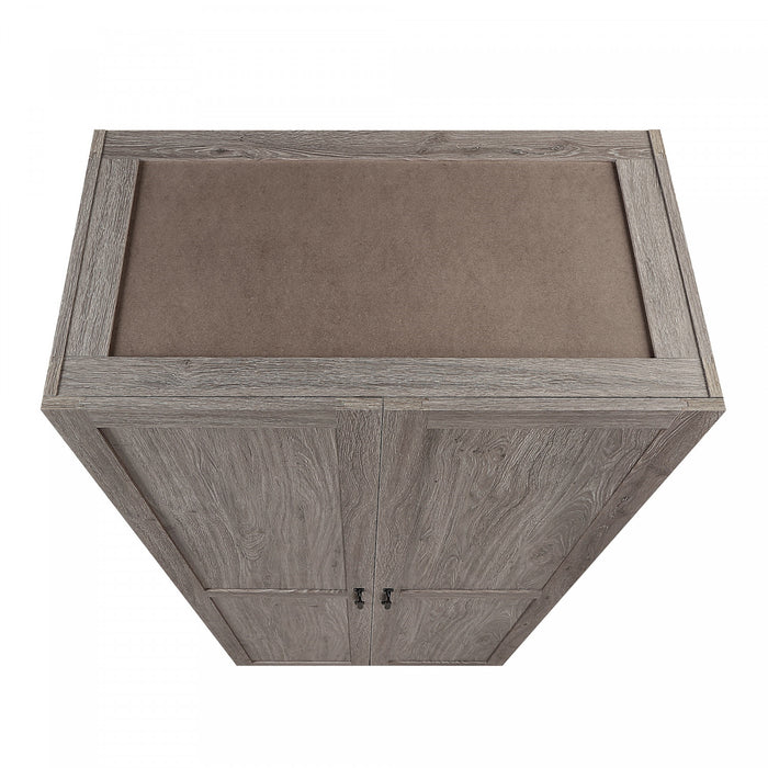 Hopkins Modern 30\" Storage Cabinet in Gray (4-Shelf) - Set of 2 Armoire