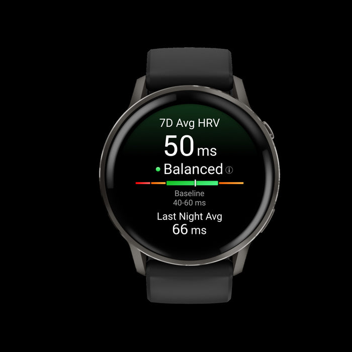 Garmin Venu 4 45mm Slate Multisport Smartwatch - Performance Monitor, Fitness Age Estimate, Turn-by-Turn Navigation, SatIQ Tech, Voice Control