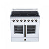 Galiano 36 Inch French Door Electric Range, 5 radiant burners, 5.36 cu.ft., White - FFSEL6917-36WHT | Cuisiniere electrique Galiano de 36 po a portes francaises, 5 foyers, 5,36 pi³, blanc – FFSEL6917-36WHT