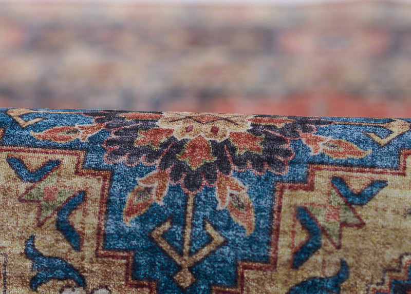 Tracy Traditional 6'0\" x 9'0\" Area Rug in Orange Indoor Area Rug