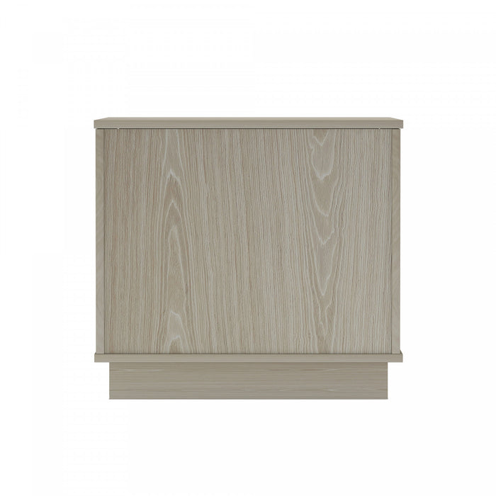 Horizon Modern 22\" Nightstand in Whitewashed Oak (2-Drawer)
