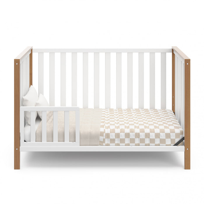 Storkcraft Modern Pacific 4-In-1 Convertible Crib - White/Vintage Driftwood