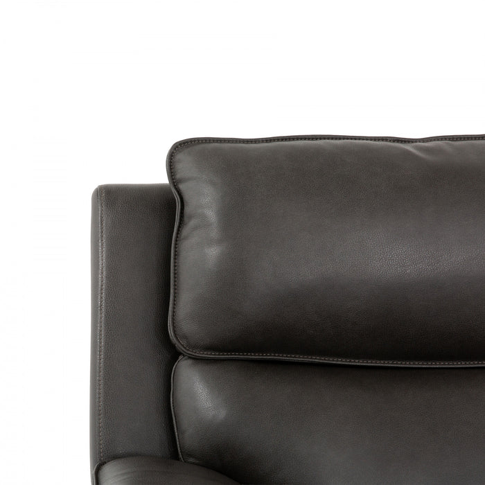 Rocco 6-Piece Leather Match Power Reclining Sectional with Adjustable Headrests and Storage Console - Espresso