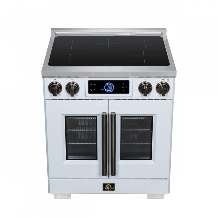 Forno Maximus 30 Inch Induction Range White, 4.32 cu.ft - FFSIN0932-30WHT Electric Range