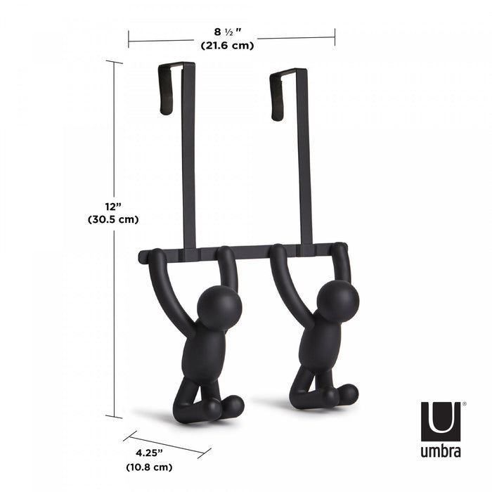 Umbra Buddy Double Over-Door Hooks - Black