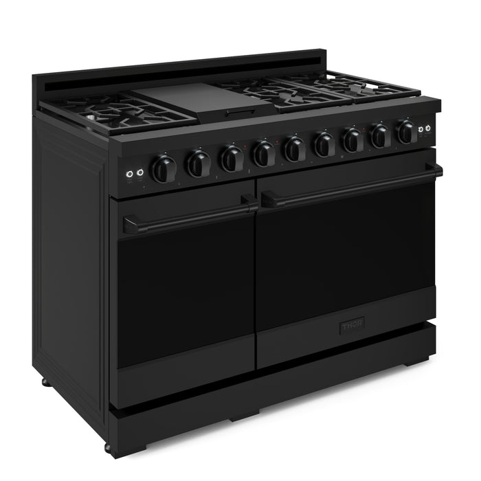 Gordon Ramsay Collection by Thor Kitchen 48\" Freestanding Professional Gas Range - RSG48EB