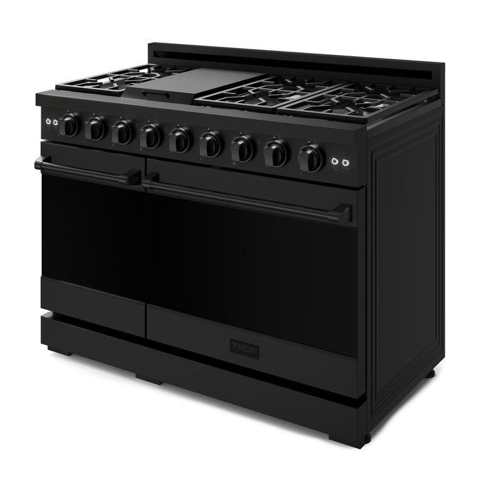 Gordon Ramsay Collection by Thor Kitchen 48\" Freestanding Professional Gas Range - RSG48EB