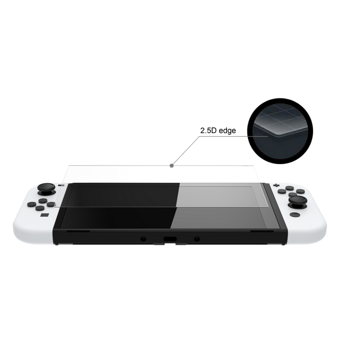 Surge Nintendo Switch OLED Tempered Glass Screen Protector - Set of 2