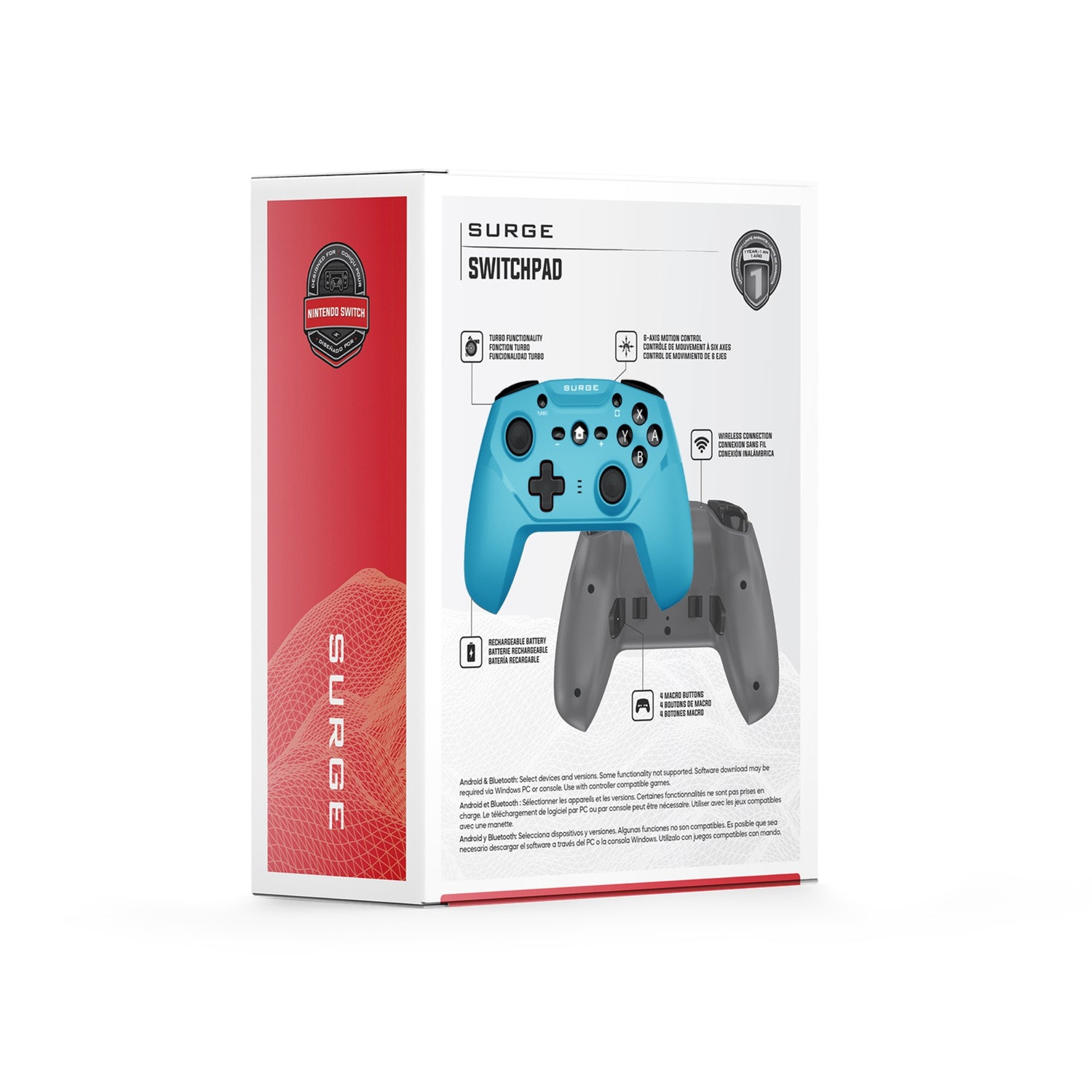 Nintendo Switch 本体とPro Controller セット Surge Nintendo Switch Wireless Pro Neon Blue Controller
