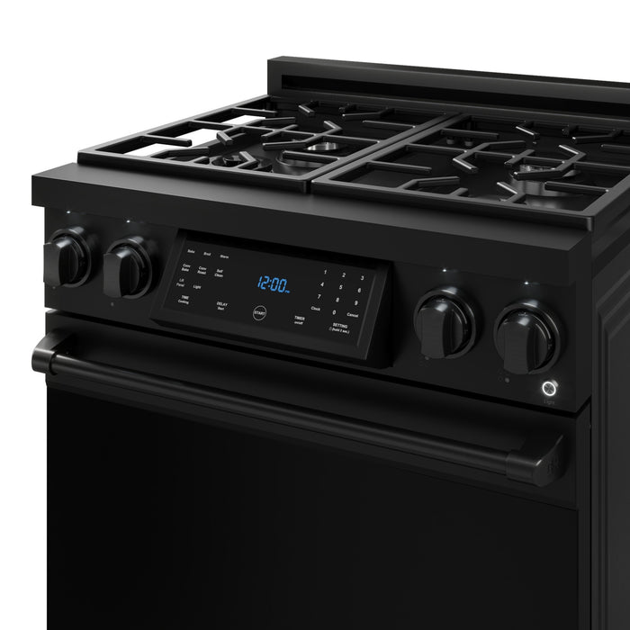 Gordon Ramsay Collection by Thor Kitchen 30\" Freestanding Professional Gas Range with Tilt Panel Touch Control - RSG30B