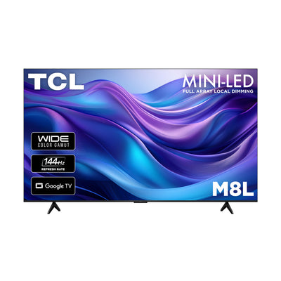 TCL 85" M8L Series Mini-LED 4K UHD HDR Smart Google TV (85M8L) – 2026 Model | Téléviseur intelligent Mini DEL TCL de série M8L UHD 4K de 85 po avec HDR et Google TV (85M8L) - modèle 2026