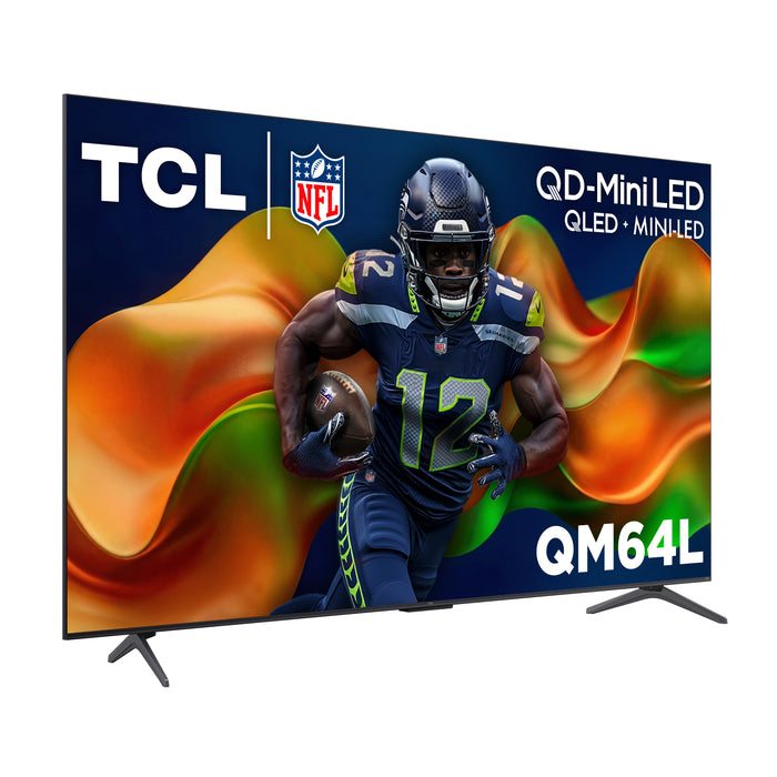 TCL 85\" QM64L QD Mini-LED 4K Smart Fire TV (85QM64L) - 2026 Model