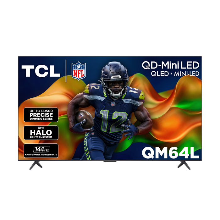 TCL 85\" QM64L QD Mini-LED 4K Smart Fire TV (85QM64L) - 2026 Model