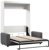 Bestar Pur Full Murphy Bed with Sofa - White