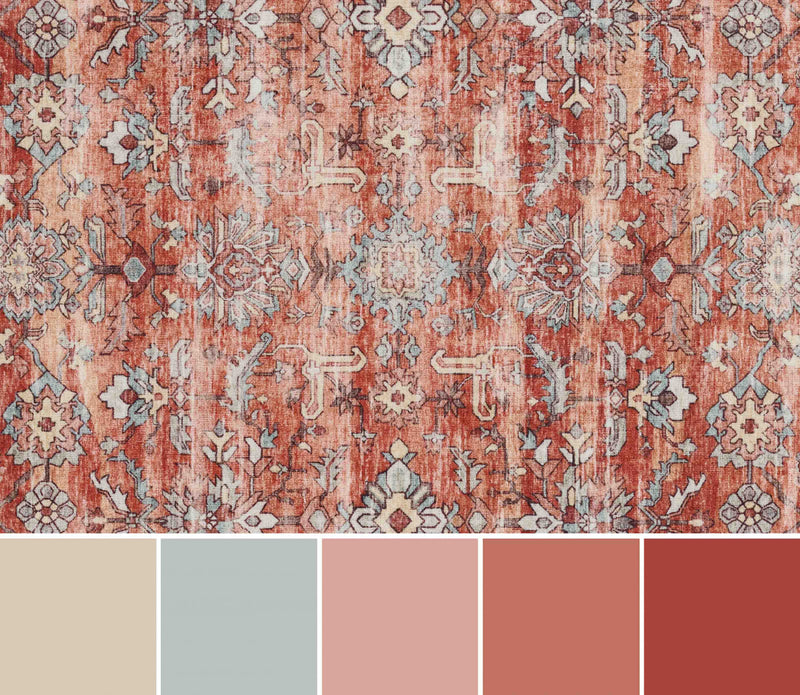Ruby Traditional 8'0\" x 10'0\" Area Rug in Brown Indoor Area Rug