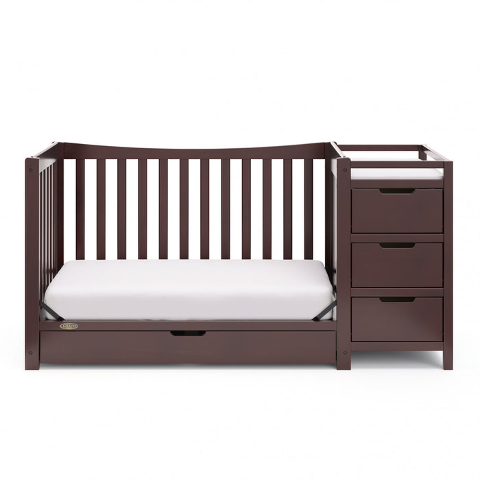 Graco Remi 4-in-1 Convertible Crib and Changer - Espresso