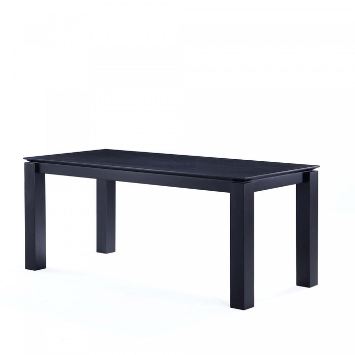 Flor and Rockaway Modern Industry Chic 7-Piece Dining Set in Gray and Black