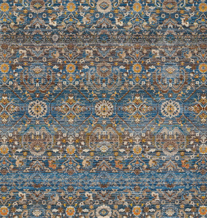 Gianna Traditional 8'0\" x 10'0\" Area Rug in Blue Indoor Area Rug