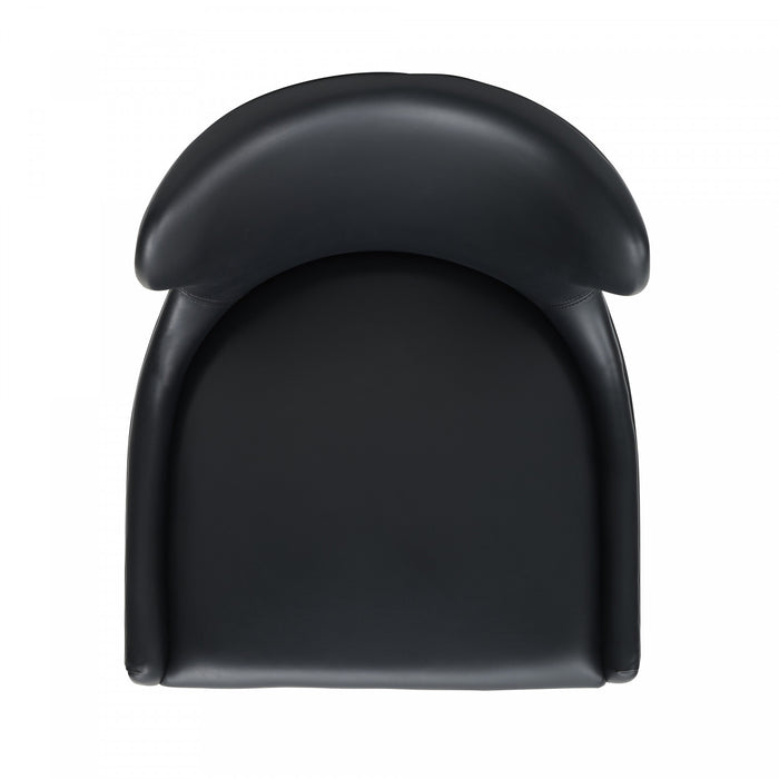 Blair Modern Wood Upholstered Barstool in Black