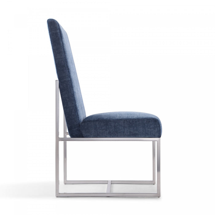 Element Modern 8-Piece Dining Chair Set in Blue