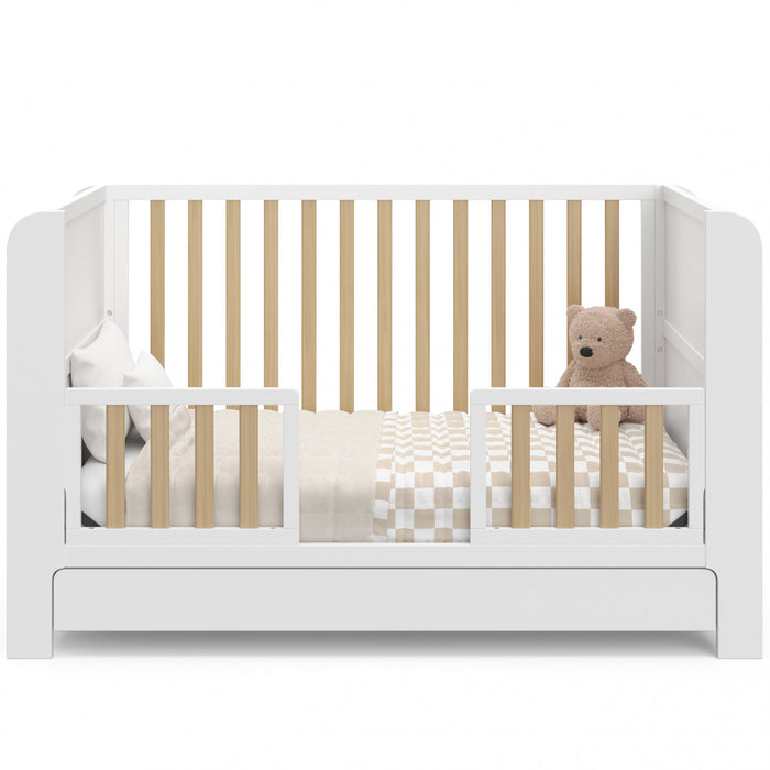Graco Read with Me Convertible Crib with Drawer - White/Driftwood