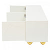 Emily Cloud-Shape TV Cabinet Entertainment Center with Storage | Emily meuble TV en forme de nuage – centre de divertissement avec rangement