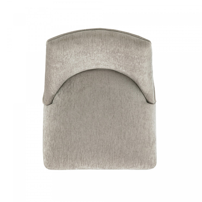 Beever Modern Chenille Wood Counter Stool in Taupe - Set of 3 Bar Stool