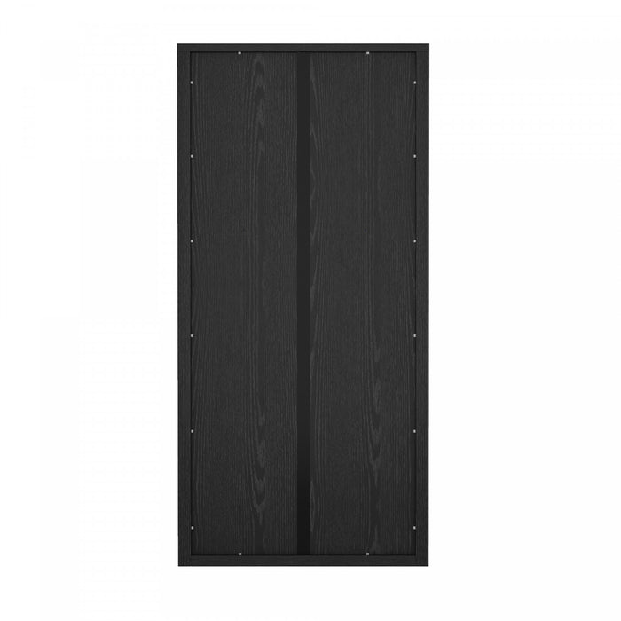 Rivington Modern 38\" Bookcase Cabinet in Black - Set of 2
