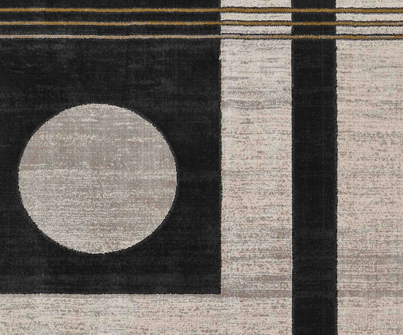 Erisa Contemporary 5'1\" x 7'7\" Area Rug in Grey Indoor Area Rug